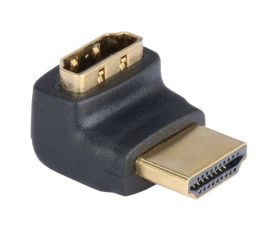 Adaptér HDMI M/F 270° pozlacený