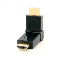 Adaptér HDMI Male to Male Pravoúhlý 90-180 stupňů, pozlacený