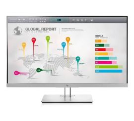 HP Elited Display E273Q - 27 palců - 2560x1440 - DP - HDMI - VGA - stříbro