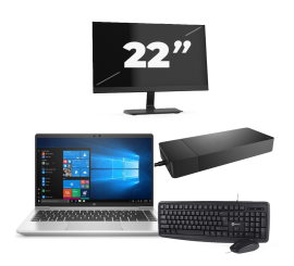 HP ProBook 440 G8 - Intel Core i3 11. generace - 14 palců - 16GB RAM - 256GB SSD - Windows 11 Home + 1x Monitor 22 palců