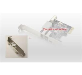 Nízkoprofilový držák pro 3+1 port PCIe FireWire Card