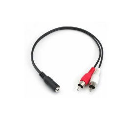 Jack 3,5 mm Stereo Same to Dual RCA Stereo Audio adaptérový kabel, 0,2 m