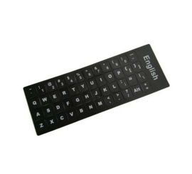 Nálepky na klávesnici na notebook USA černo-bílé