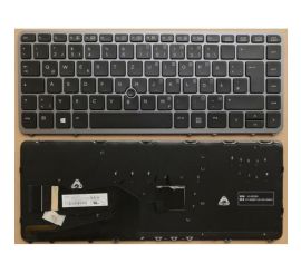 Notebooková klávesnice pro HP EliteBook 840 G1 G2 850 G1 G2 s pointstickovým rámečkem podsvíceným německy