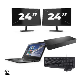 Microsoft Surface Laptop 4 - Intel Core i7-11st Generation - 13 palců - dotyk - 16 GB RAM - 512 GB SSD - Windows 11 Home + 2x 24 palcový monitor