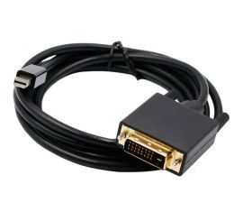 Mini DisplayPort samec na DVI samec, 1,8 metru, černá