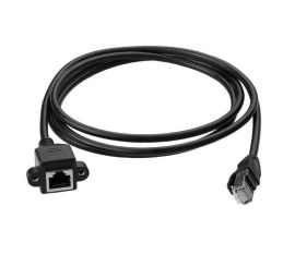 CAT5e síťový prodlužovací kabel, 100CM, černý