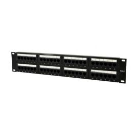 Patch panel Cat.6 48 portů se zadním vedením kabelů