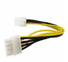 4pinový kabel samice na 8pinový samec CPU PSU, 15CM