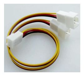 3kolíkový prodlužovací kabel ventilátoru, jeden nebo dva
