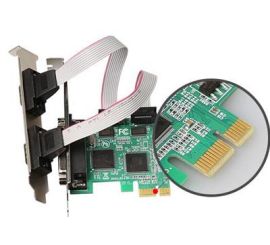Karta sériového/paralelního řadiče DIEWU PCI-E s držákem s nízkým profilem