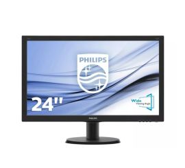 Philips 240V5QDSB - 24 palců - 1920x1080 - DVI - HDMI - VGA - černý