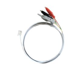 RJ11 samec na 2*Aligátorové svorky a 1* Testovací kabel kachního zobáka, 1,5M