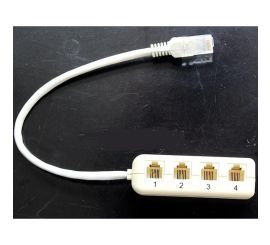 Síťový adaptér RJ45 na RJ11(1 TO 4).