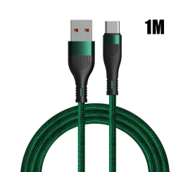 Kabel USB -C až USB 3.0 - zelená - 1 metr