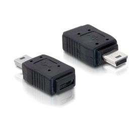 Adaptér USB micro samice na mini samec