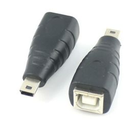 Adaptér USB Mini B samec na USB B samice