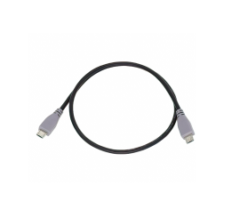 Datový kabel Micro USB Male to Male 1M, černý, podpora OTG