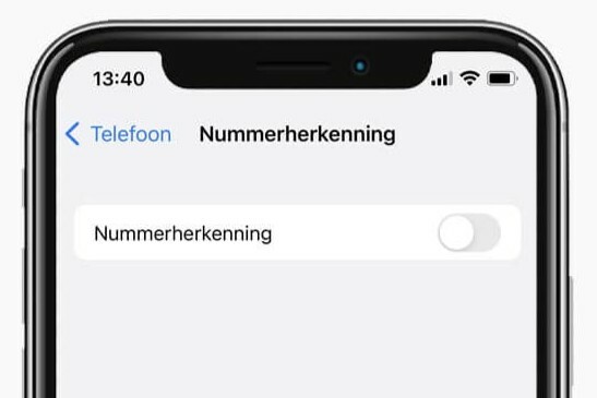 anonymní volání iphone