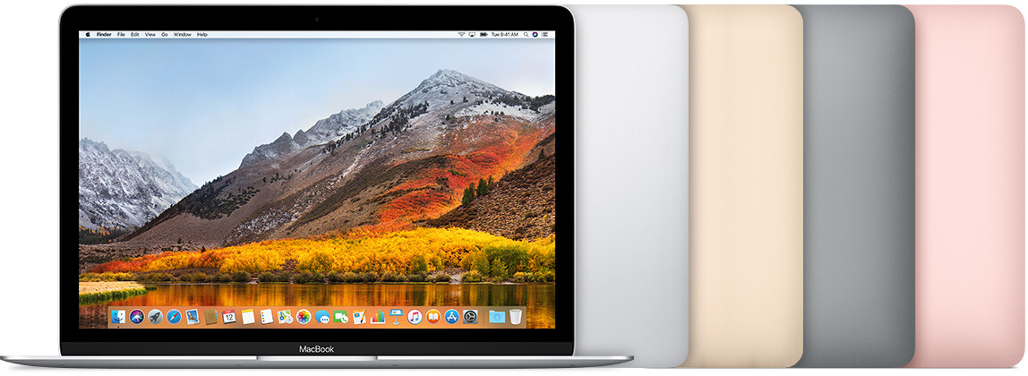 Různé modely macbooků